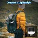 2 x Rechargeable LED Camping Lantern 1000LM, TOHETO Portable Hanging Tent Light with 3 Colors Changing, Magnetic Base, Waterproof Emergency Hanging Light for Hurricane, Power Outages, Home, Hiking -Black