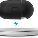 Speck Products Presidio W/Soft Touch for Airpods Pro 2nd/1st Generation Case, Black/Bright Silver