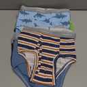 Hanes Boys' Brief Underwear, Cotton Underwear for Boys, No Ride-Up Briefs, 6 and 10 Packs (4-5T, Blue, Orange Dino, Stripes, Green)