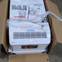 GE Profile ClearView Window Air Conditioner Unit, 8,300 BTU, U-Shaped Adjustable Depth, Energy Efficient Cooling up to 350 sq ft., Ultra Quiet, SMART Home Capable, Includes Remote, White