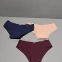 Womens Seamless Underwear Soft Stretch Briefs Invisibles Hipster V Cut cheeky No Show Bikini Panties 5 pack XS