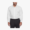 Men's Big and Tall Solid Dress Shirt, 20" Neck 35"-36" Sleeve