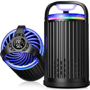 Fruit Fly Traps for Indoors, Smart Fly Trap Indoor Bug Zapper Gnat Traps for House Indoor Plant, Pest Control with 10PCS Refills (Black)
