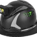 GREEN DEVIL Matrix Full Brim Hard Hat with Headlight Vented Construction Safety Helmet OSHA Approved Cascos De Construccion Work Hardhat for Men&Women