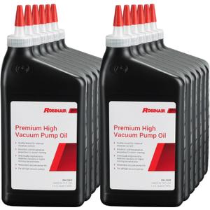 Robinair 13203 Premium High Vacuum Pump Oil, Quart (12-Pack)