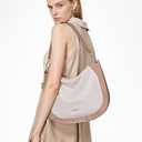 Hobo Bag for Women Crossbody Purses Shoulder Handbags Top-Handle Saddle Bag (Sandy)