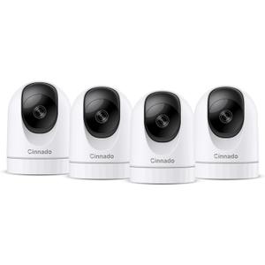 2K Home Security Cameras-2.4Ghz WiFi Indoor Camera with 360 Motion Detection for Pets/Nanny/Baby/Dog, 2 Way Audio, 24/7 SD Card Storage, Cloud Storage, Works with Alexa & Google Home, D1 4P