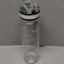 OLDLEY Water Bottle, 32oz Motivational Sports Water Bottle with Time Marker - Times to Drink - Tritan, BPA Free, Wide Mouth Leakproof, Clear (1 Bottle)