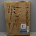 HillhutApex 2 Step Ladder, Lightweight Portable 2 Step Stool with Anti-Slip Wide Pedal, 330lbs Capacity Aluminum Ladder for Household,Office,Library(White)