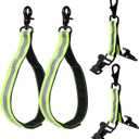 4pcs Glove Safety Straps, Including 2pcs Adjustable Glove Straps and 2pcs Glove Clips Heavy-duty Firefighter Glove Holder Tools Reflective Trim Glove Belt Clips Gear for Workers, Guards, Police Rescue