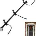 Adjustable Garland Hanger for Front Door,Adjustable Width 32-80 Inches,No Nails or Screws,Heavy-Duty Christmas Halloween Decoration Holder for Wreaths (32-40in)