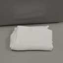 Chyhomenyc White Valances for Window, Light Filtering Short Curtains for Kitchen Bedroom Living Room, Rod Pocket Top Small Window Treatment Valance RV Bunk Panels, 60" Wx18 L, 2 Pieces