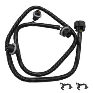 Rear Tail Lamp Wiring Harness Driver Side Compatible with Chevrolet Silverado 1500 2014 2015, 2500 3500 HD 2015, GMC Sierra 3500 HD 2015 Replace # 23141278 (Fits 3 Bulb Sockets Only)