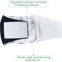 3 x Wegreeco Washable Male Dog Belly Wrap - Pack of 3 - (Black,XX-Large)