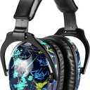 ZOHAN EM030 Kids Ear Protection, Noise Cancelling Headphones Ear Muffs for Autism Sensory, Safety Noise Reduction Hearing Protection for Monster Truck/Concerts/Fireworks/Air Shows (Rap)