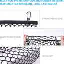 Truck Bed Cargo Net, Elastic Mesh Net Organizer Truck Bed Storage Net Organizer Envelope for Chevy Silverado & Ford F150/F250 Luggage Back Cargo (47x15.2 Inch)