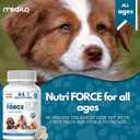 NutriForce 44-in-1 Multivitamin for Dogs – Daily Supplement for Hip & Joint, Skin & Coat, Immune, Digestion, Energy & Heart – 120 Chewable Tablets – Liver Flavor – All Breeds & Ages – Vet Recommended BBD: 12/24/26