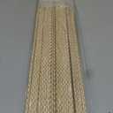 LazBlinds No Drill Bamboo Roman Shades, 35" W x 48" H, Star-Beige
