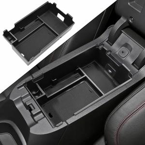 Center Console Organizer Tray Compatible with Chevy Equinox 2018 2019 2020 2021 2023 2024 Accessories, Armrest Insert Secondary Storage Box (Not Fit 2025 2026) Black Trim
