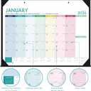 Desk Calendar 2026-12 Monthly Large Desk Calendar 2026, 22" x 17", Jan. 2026 - Dec. 2026, Corner Protector, Large Ruled Blocks - Colorful Lump