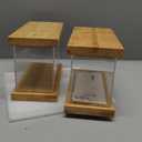 Bamboo Food Dispenser | Kitchen Organizers and Storage | Airtight Pantry Organizers and Storage Container | Cereal, Rice, Flour, Snack Storage (2, Small)