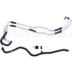 Sunsong 3403707 Power Steering Return Line Hose Assembly Compatible with Select Dodge Caliber 2007-2012, Jeep Compass 2007-2017, Jeep Patriot 2007-2017 and other Models