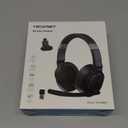 TECKNET Bluetooth Trucker Headset, Single and Dual Ear Wireless Headset with Mic for Work Noise Cancelling, 50Hrs 3 EQ Music Modes Trucker Bluetooth Headphones for PC, Drivers, Office, Call Center