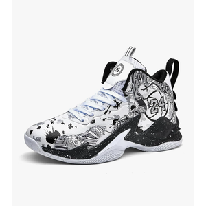 Boys Basketball Shoes Breathable Indoor Athletic Shoes Youth Outdoor Fashion Sneakers Comfortable Basketball Shoes for Girls, Size: 8 Big Kid