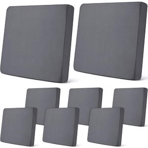 Newwise Set of 3 Stretch Outdoor Seat Cover Dark Grey
