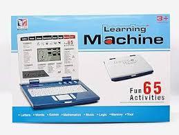 Toy Mall 65 Activities & Games Fun Laptop Notebook Computer Toy Educational Computer for Kids to Play Learn,Multicolor