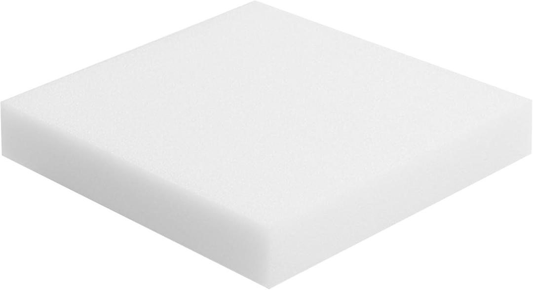 FOAMYFOAM High Density 5 inch Thick, 24 inch Wide, 24 inch Long Upholstery Foam, Cushion Replacement (5" x 24" x 24" (1 Pack))