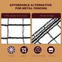 Plastic Mesh Fence Deer Fencing 4x75ft,Reinforced Edges,55gsm Heavy Duty Temporary Fence,Ideal for Garden Netting,Animal Barrier,Safety Netting, Fruit Plant Protection, Black