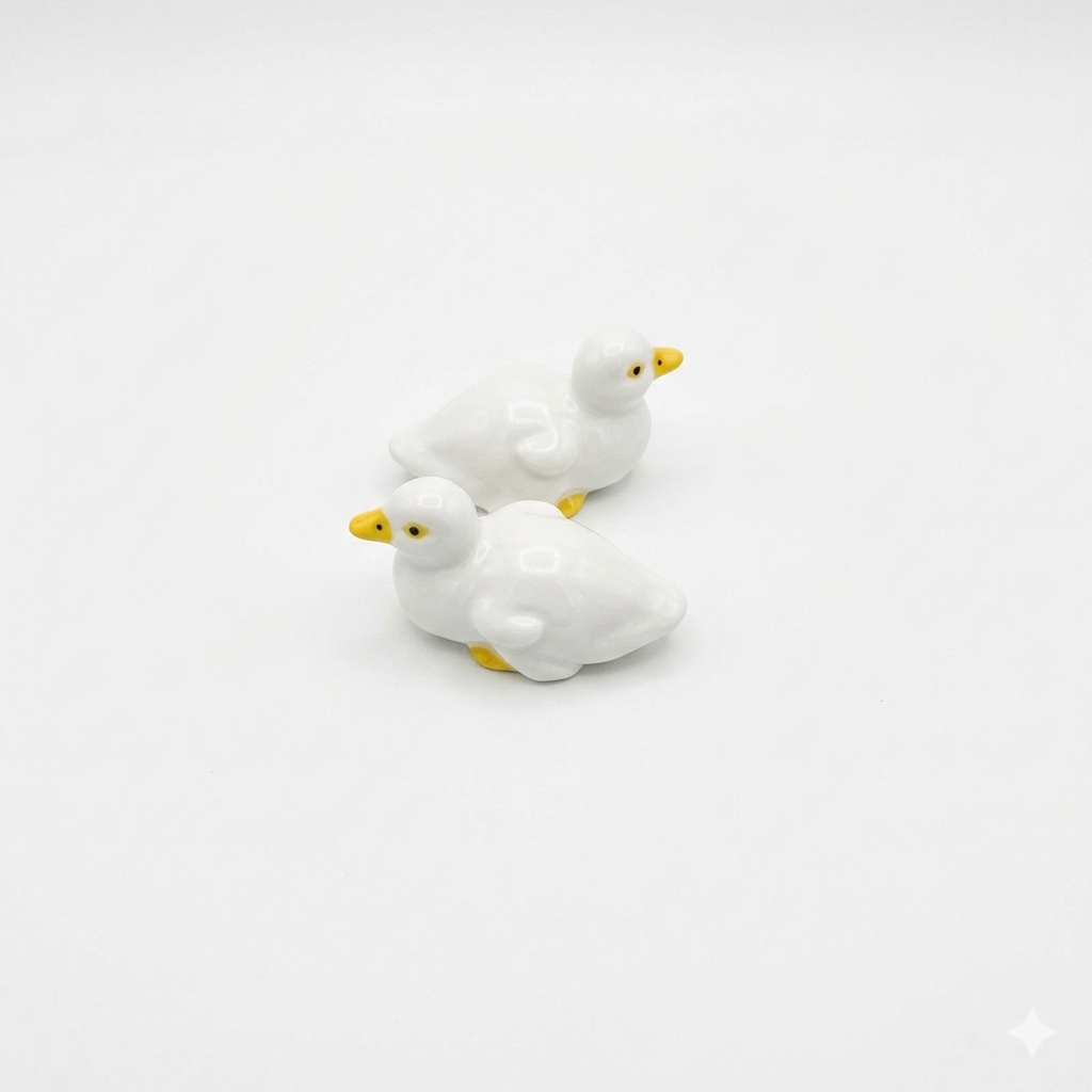 Glass ducks 2 Pcs