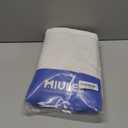 MIULEE Non-See-Through Privacy Linen Curtains 2 Panels, Light Filtering Window Curtains Farmhouse Textured Back Tab Semi Sheer Drapes for Bedroom Living Room, 52 x 90 Inches Long, Natural White