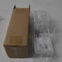 White Toothbrush Holders for Bathrooms, 4 Slots Tooth Brushing Organizer, Electric Tooth Brush Toothpaste Holder