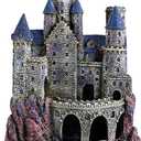 Penn-Plax Age-of-Magic Wizards Castle Aquarium Dcor  Resin for Freshwater and Saltwater Fish Tanks  Large (RRW8) (Multicolor)