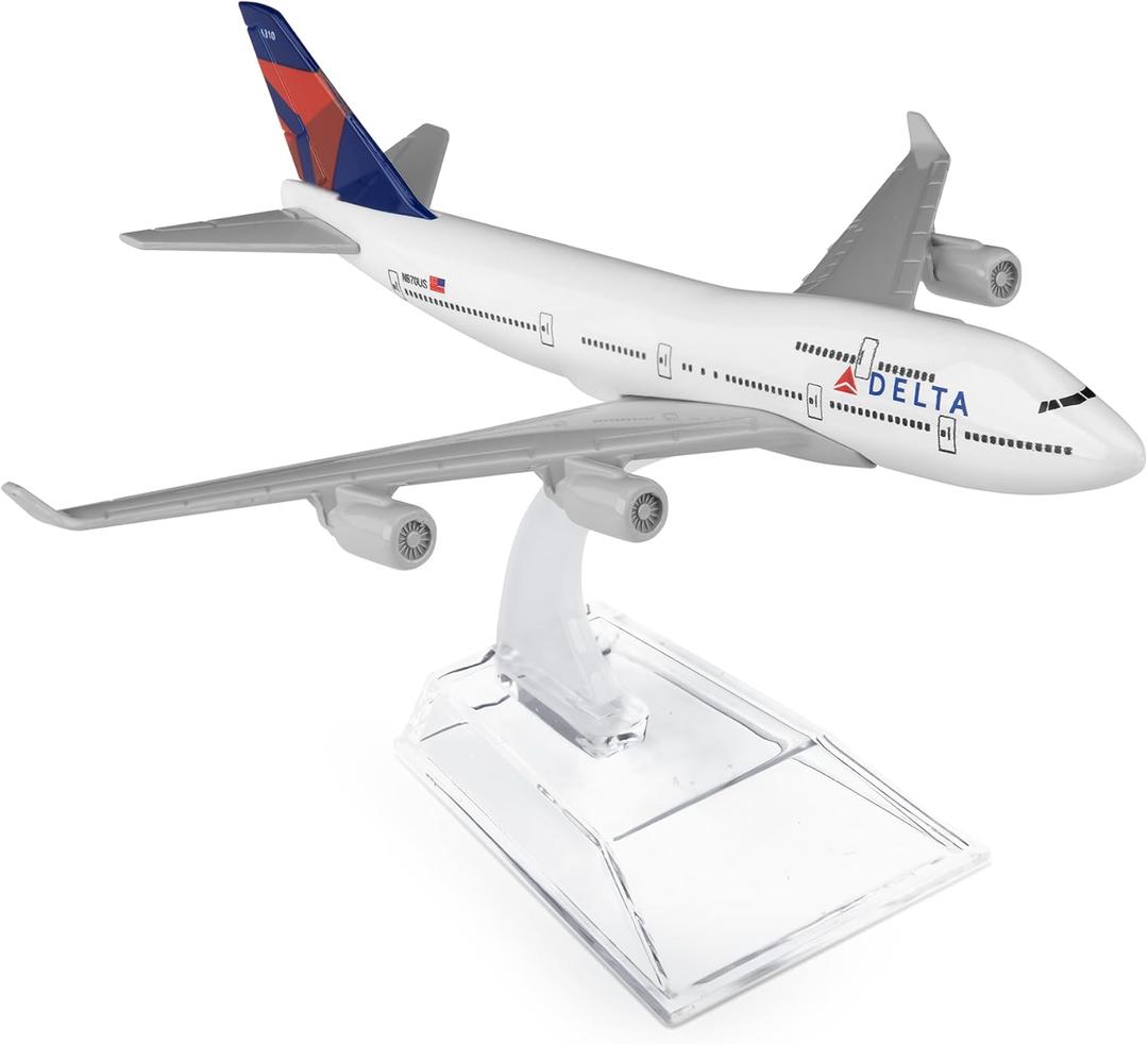 SimplyAir 1/400 Delta 747 Airplane Model Kits die-cast alloys Airplane Model for Collection and Display