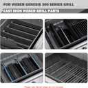Genesis E310 Grill Replacement Parts 7621 Flavorizer Bars Parts 7524 Grill Grates 65505 Heat Deflector Weber Genesis E-330 E-310 S-330 EP-330 Grill Parts 7620 Flavor Bars Cooking Grates Replacement