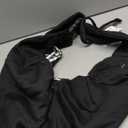 Tomkas Small Dog Sling Carrier - Cat Sling Carrier - Adjustable Strap & Zip Pocket - Suitable for Puppies (Black)