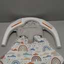 Fisher-Price Portable Baby Chair Sit-Me-Up Floor Seat with Developmental Toys & Machine Washable Seat Pad, Rainbow Showers (1 Count)