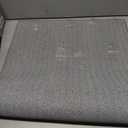 LUMI Ultra Thin Indoor Door Mat for Entrance 17"x30", Non Slip Entryway Mat, Low Profile Doormat, Unique Herringbone Design Carpet for Inside, Patio, Porch, Gray (Grey)