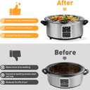 30 Pack Slow Cooker Liners, Large Size 13"x 21" Cooking Bags Disposable Pot Liners, Plastic Slow Cooker Bags Fits 3-8 Quarts, BPA Free, Suitable for Oval & Round Pot