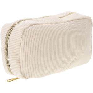 Travel Makeup Bag,Large Capacity Cosmetic Bags for Women,Waterproof Portable Pouch Open Flat Toiletry Bag Pattern Makeup Bag (AF-Beige)