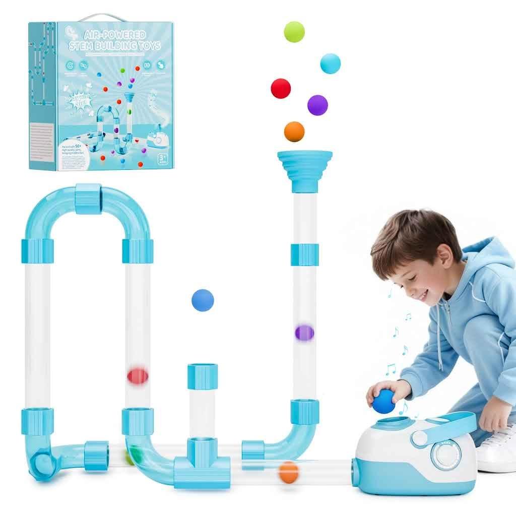 Air Tubes Toys Expansion Pack - Air-Powered STEM Building Toys - Learning Toys,