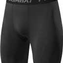 Mens Compression Shorts Sports Running Tights Underwear Athletic Workout Spandex Base Layer Short Biker Basketball, 4 Pack, XL