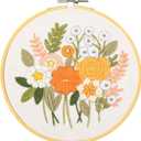 DIAMOND DOTZ Kits - Embroidery Country Garden: A Stunning Embroidery Kit Perfect for Beginners and Adults, Easy-to-Follow Instructions, Vibrant Threads, and Timeless Beauty