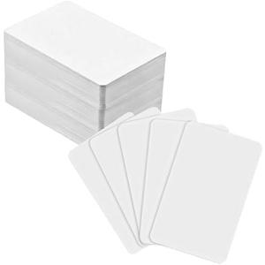 100 Pcs NTAG215 White NFC Cards, PVC Tags with Blank Area, Waterproof Quality 540 Byte Memory, Compatible with All NFC Devices, Rewritable Up to 100,000 Times, White