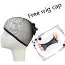 Black Adult Wig Women Long Synthetic Hair with Bangs for Halloween