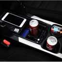 PIUGILH Customized for Honda CR-V 2017-2019 Accessories Car Center Console Armrest Box Glove Secondary Storage Box Console Organizer Insert Tray with Coin and Glass Holder