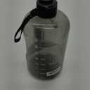 AQUAFIT 1 Gallon Water Bottle with Time Marker - Straw & Chug Lid - BPA Free Gym Water Bottle with Straw - Big Gallon Jug, Gray, 128 oz - 2 Lids